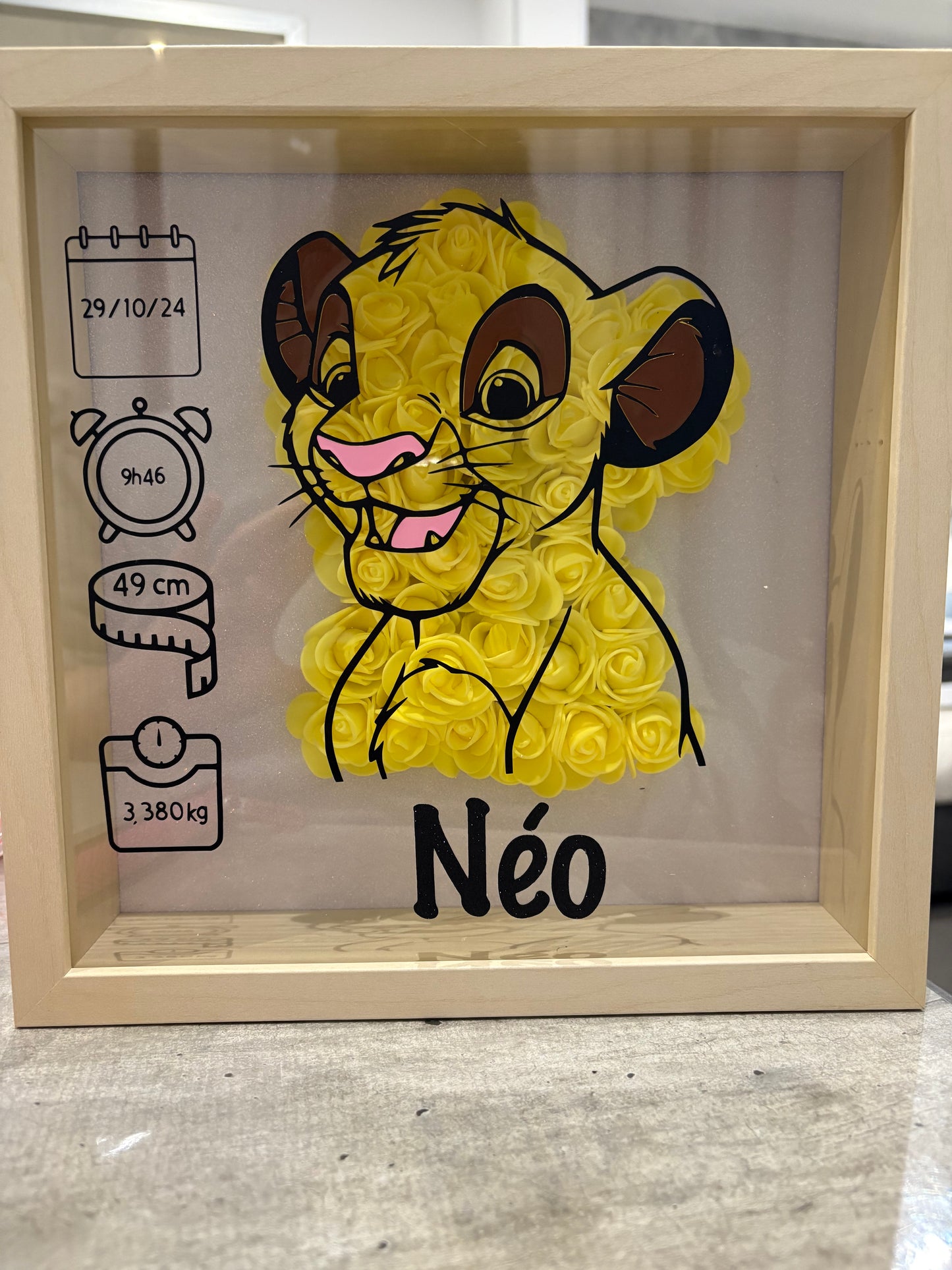 Tableau de naissance personnalisé
