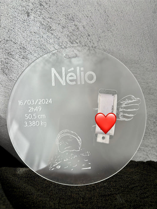 Plaque de naissance bracelet
