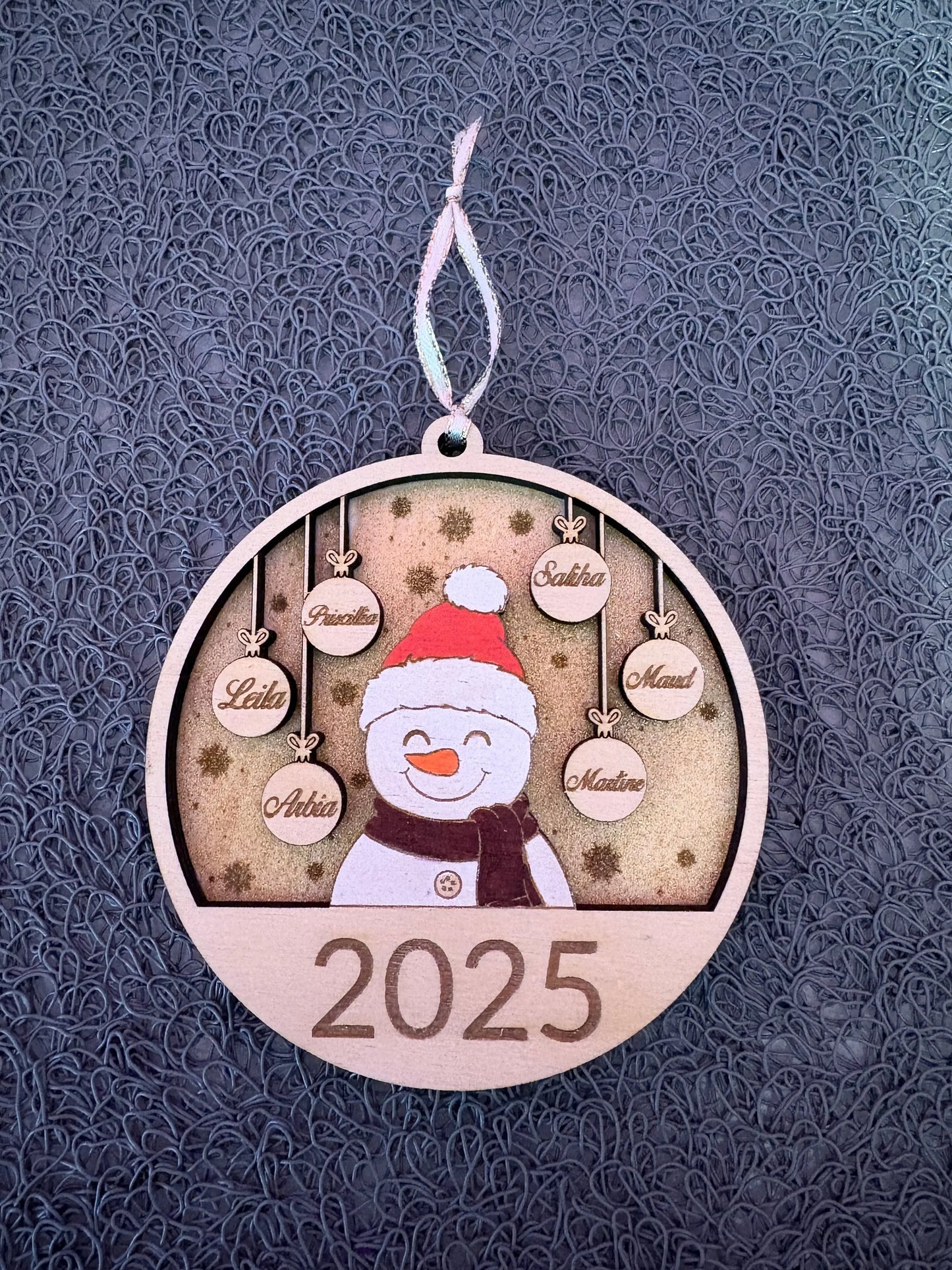 Boules de Noël famille