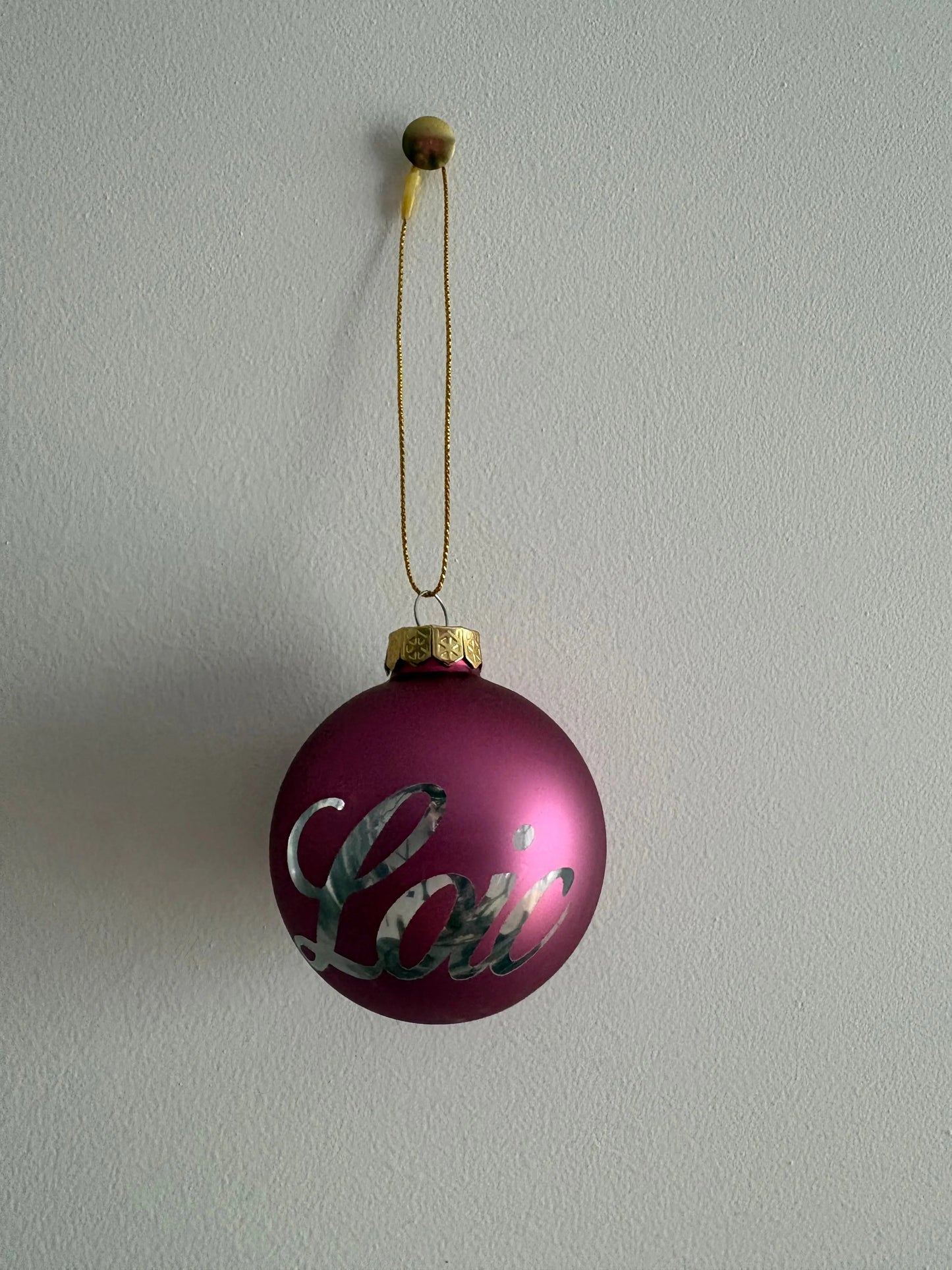Boule de noël en verre