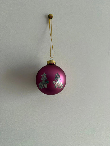 Boule de noël en verre