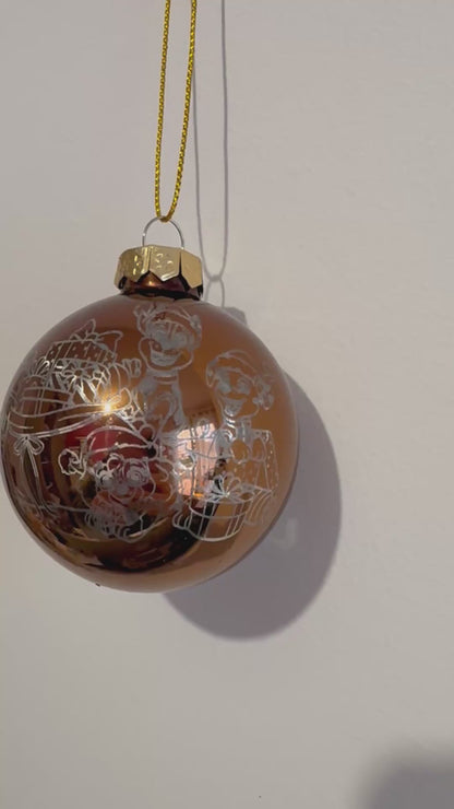 Boule de noël en verre